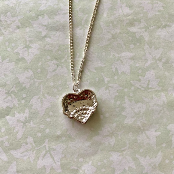 Sister Rhinestone Heart Necklace - Picture 2 of 4